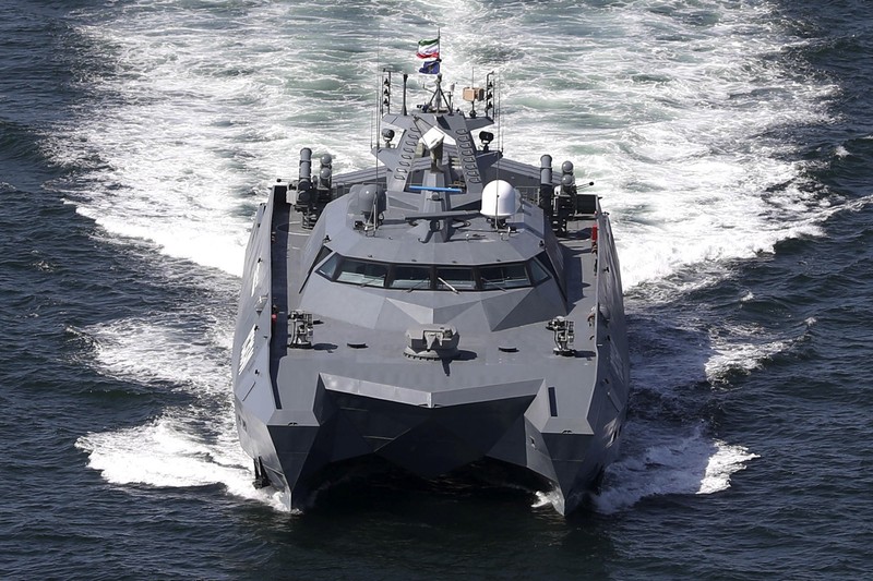 Iran akan memulai latihan angkatan laut gabungan dengan Rusia dan China di bagian utara Samudera Hindia, kata media pemerintah Selasa (12/3). (Iranian Army via AP) Iran akan memulai latihan angkatan laut gabungan dengan Rusia dan China di bagian utara Samudera Hindia, kata media pemerintah Selasa (12/3). (Iranian Army via AP)