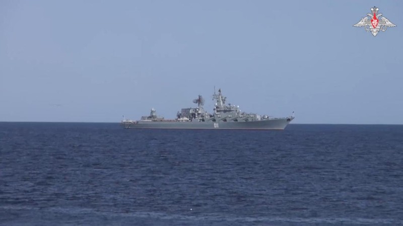 Iran akan memulai latihan angkatan laut gabungan dengan Rusia dan China di bagian utara Samudera Hindia, kata media pemerintah Selasa (12/3). (Iranian Army via AP)