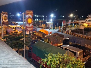Jelang Dibuka Usai Nyepi, Pelabuhan Ketapang Dipadati Kendaraan Logistik