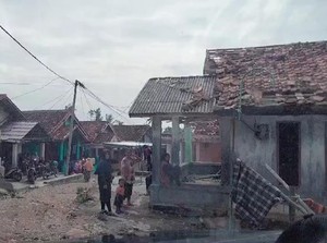 102 Rumah di Lampung Selatan Rusak Diterjang Angin Puting Beliung