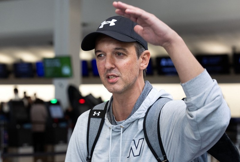 Pesawat LATAM Airlines Boeing 787 Dreamliner yang tiba-tiba kehilangan ketinggian di tengah penerbangan sehari sebelumnya, jatuh dengan hebat dan melukai puluhan penumpang yang ketakutan, terlihat di landasan Bandara Internasional Auckland di Auckland pada 12 Maret 2024. Pesawat LATAM Airlines Boeing 787 Dreamliner yang tiba-tiba kehilangan ketinggian di tengah penerbangan sehari sebelumnya, jatuh dengan hebat dan melukai puluhan penumpang yang ketakutan, terlihat di landasan Bandara Internasional Auckland di Auckland pada 12 Maret 2024. (Photo by BRETT PHIBBS / AFP)