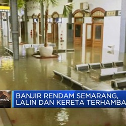 Video: Banjir Rendam Semarang, Lalin dan Kereta Terhambat