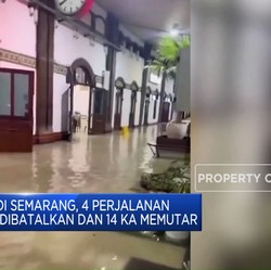 Video: KAI Alihkan Layanan Naik Turun Penumpang Akibat Banjir Semarang
