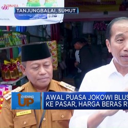 Video: Jokowi Blusukan ke Pasar, Harga Beras Rp 12.800/Kg