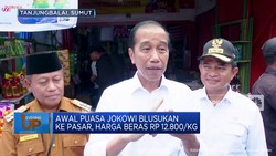 Video: Jokowi Blusukan ke Pasar, Harga Beras Rp 12.800/Kg