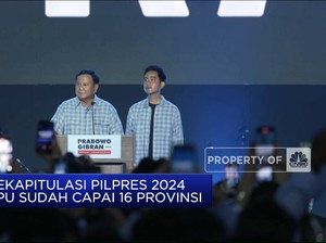 Video: Suara Di 16 Provinsi Sudah Dihitung, Prabowo-Gibran Unggul