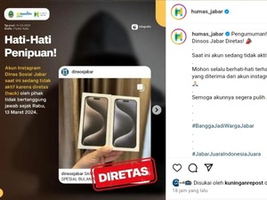 Waspada! Akun Instagram Dinsos Jabar Diretas, Bagikan Hadiah Palsu