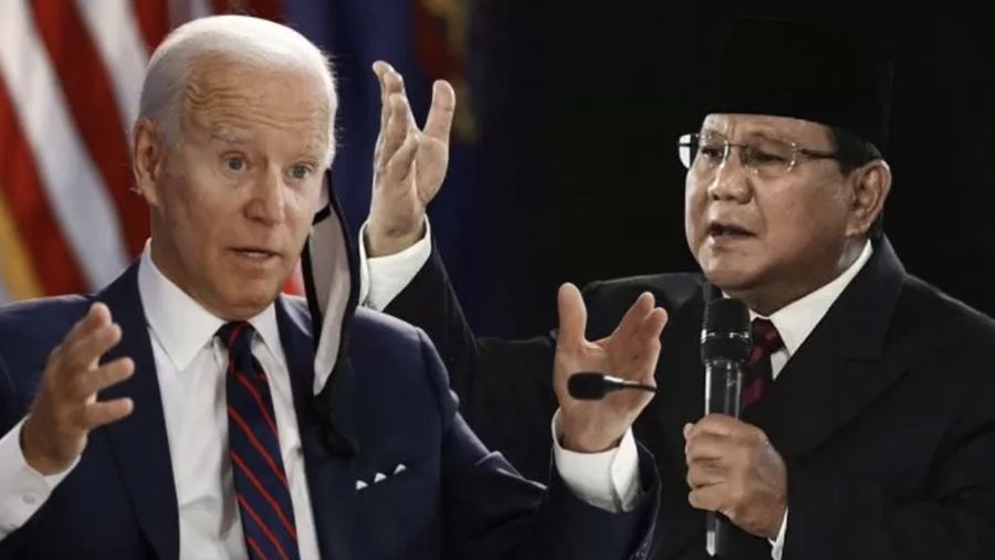 Kolase Joe Biden dan Prabowo Subianto