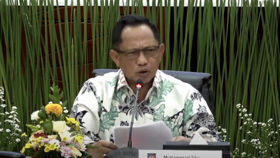 Menteri Dalam Negeri, Tito Karnavian. (YouTube/Kementerian Keuangan)