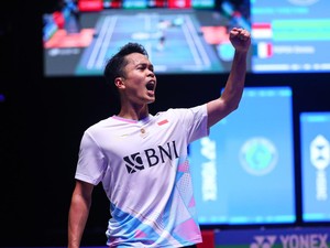 Bahagianya Anthony Ginting Tembus Final All England Pertama Kali