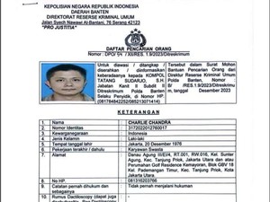 Charlie Chandra Buron Pemalsuan Surat Ditangkap Polda Banten