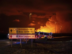 Letusan Dahsyat Gunung Api Bikin Islandia Umumkan Keadaan Darurat