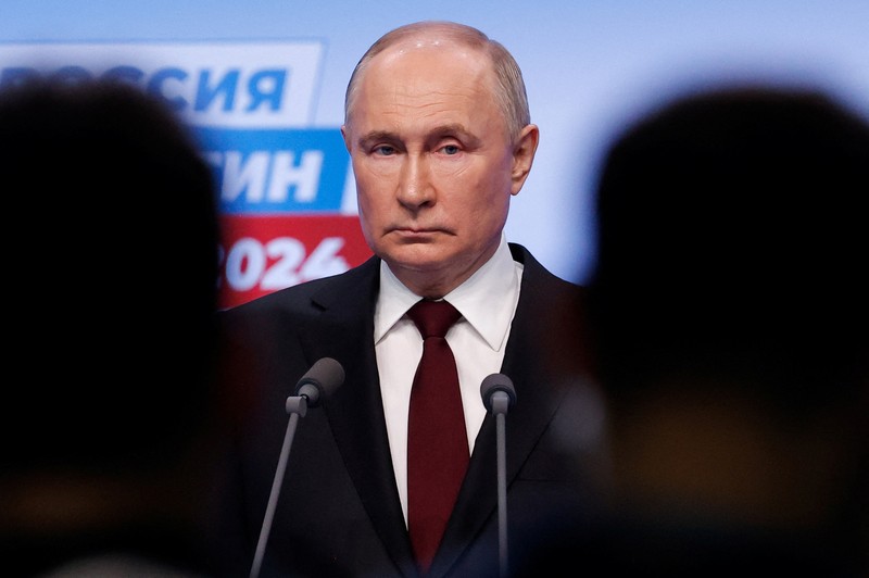 Kandidat presiden Rusia dan petahana Presiden Vladimir Putin. (REUTERS/Maxim Shemetov) Kandidat presiden Rusia dan petahana Presiden Vladimir Putin. (REUTERS/Maxim Shemetov)