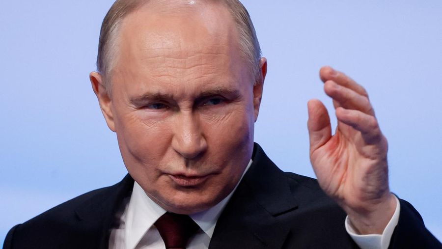 Kandidat presiden Rusia dan petahana Presiden Vladimir Putin. (REUTERS/Maxim Shemetov)