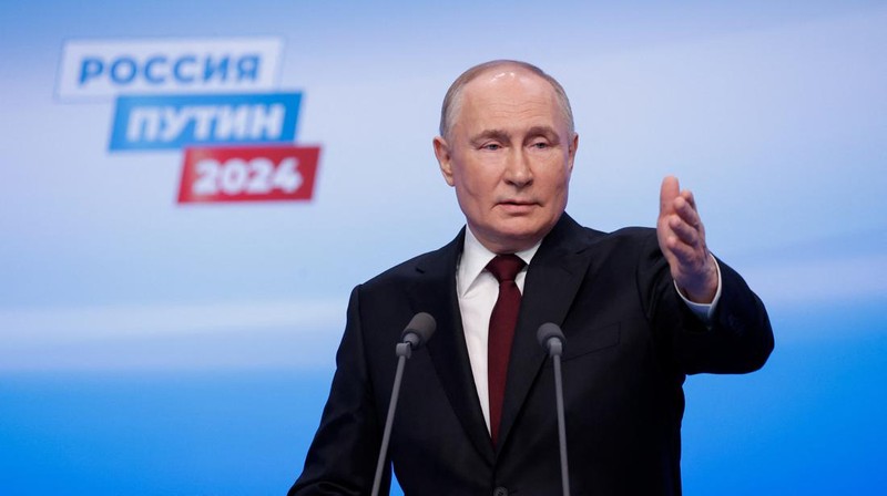 Kandidat presiden Rusia dan petahana Presiden Vladimir Putin. (REUTERS/Maxim Shemetov)