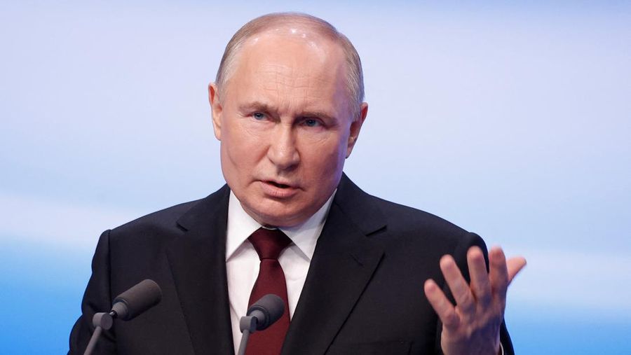 Kandidat presiden Rusia dan petahana Presiden Vladimir Putin. (REUTERS/Maxim Shemetov)