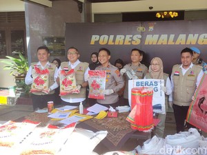 Polisi Telusuri Asal Beras SPHP yang Dikemas Ulang Jadi Premium di Malang