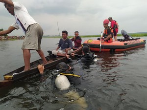Fachrezi Hilang Usai Hanyut saat Berenang di Sungai Ogan Ilir