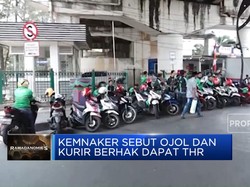 Video: Kemnaker Sebut Ojol dan Kurir Berhak Dapat THR