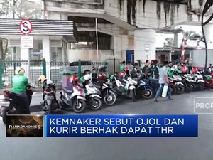 Video: Kemnaker Sebut Ojol dan Kurir Berhak Dapat THR