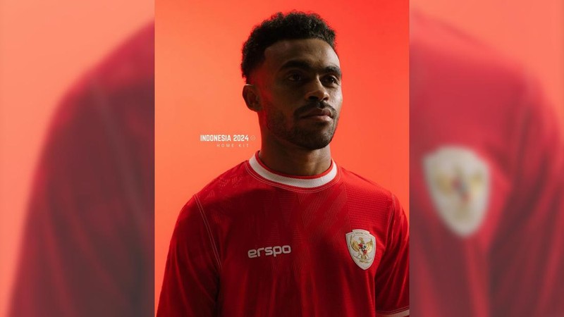 Jersey terbaru Timnas Indonesia 2024 yang di produksi oleh Erigo Sport atau ESPRO. (Instagram @erspo.official)