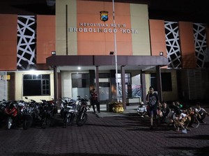 Polisi Amankan 35 Motor Hendak Dipakai Balapan Liar di Probolionggo