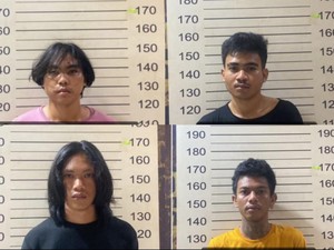 Tampang 4 Pria Pengantar Jenazah yang Keroyok Anggota Polisi di Makassar