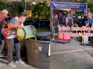 Dikritik Keras! Penjual Takjil Ini Buang Makanan dan Minuman Tak Laku
