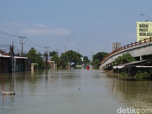 Banjir Jalur Pantura Demak-Kudus Berangsur Surut