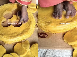 Rotinya Renyah Sih, Tapi Dibuatnya Diinjak-injak Kaki Telanjang