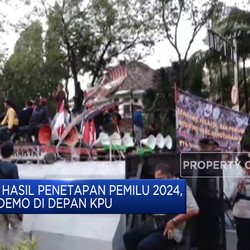 Video: Jelang Hasil Penetapan Pemilu, Massa Demo di KPU