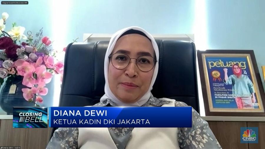 Ketua KADIN DKI Jakarta, Diana Dewi dalam program Closing Bell Selasa (19/3/2024). (CNBC Indonesia)