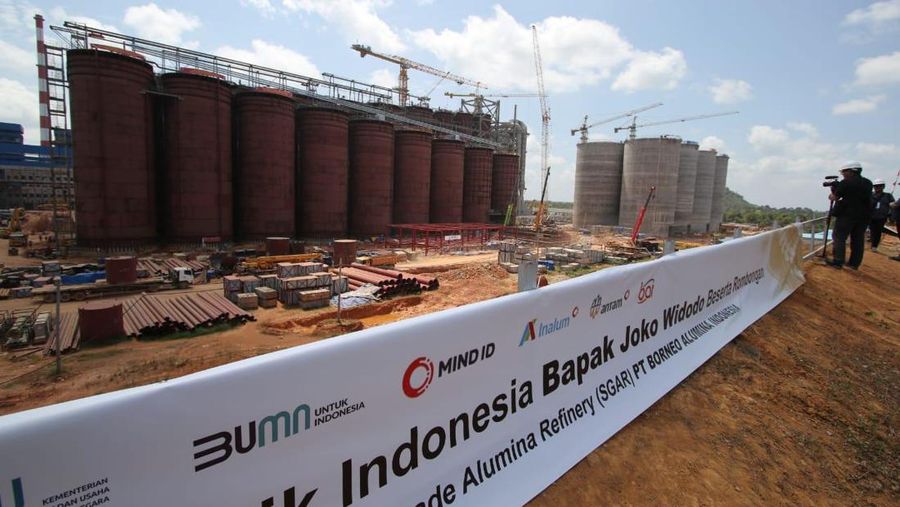 Smelter Alumina di Mempawah, Kalimantan Barat. (Dok. MIND ID)