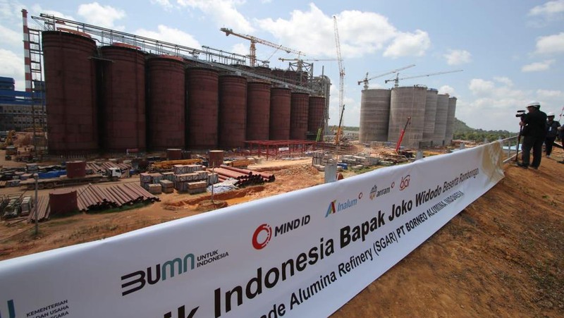 Smelter Alumina di Mempawah, Kalimantan Barat. (Dok. MIND ID)