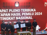 Sah! Detik-Detik KPU RI Tetapkan Prabowo-Gibran Menang Pilpres 2024