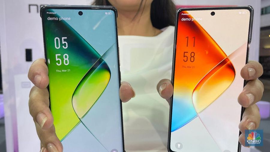 (kiri) Infinix Note 40 Pro dan Infinix Note 40. (CNBC Indonesia/Rindi Salsabilla)