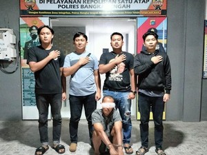 Pria di Bangka Bacok Tetangga Usai Anak Korban Ganggu Pelaku Sedang Pesta Miras