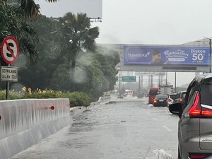 Sejumlah Titik di Tol Bandara Soetta Tergenang, Jasa Marga Buka Suara