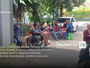 Video: Penampakan Evakuasi Pasien RS NU Tuban Akibat Gempa M6