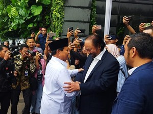 Ditanya soal Ajak Paloh Gabung, Prabowo: Saya Selalu Menawari dan Mengajak
