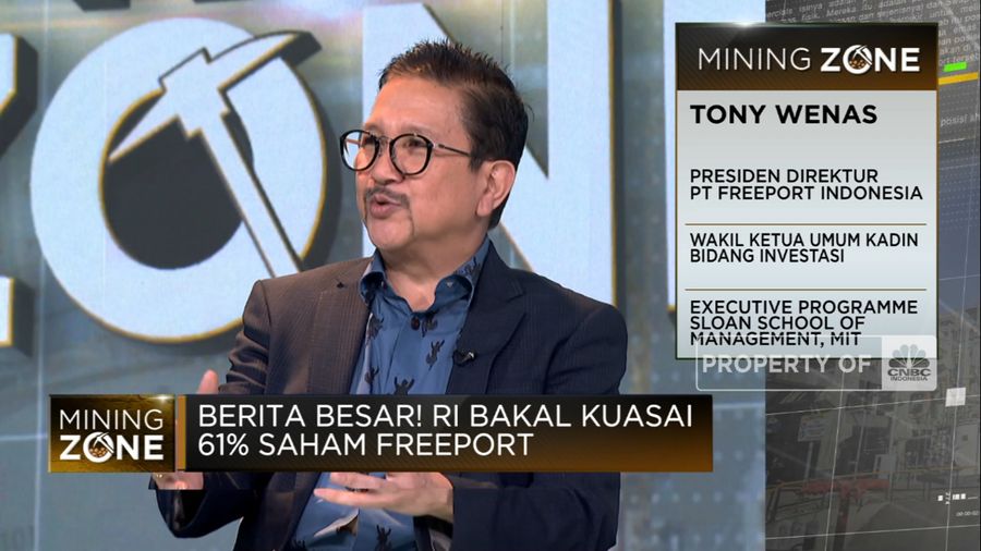 Revisi Aturan Izin Tambang, RI Bisa Kuasai 61% Saham Freeport(CNBC Indonesia TV)