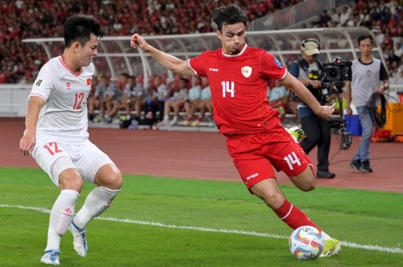 Timnas Indonesia berhasil meraih kemenangan 1-0 atas Vietnam pada lanjutan Kualifikasi Piala Dunia 2026 yang berlangsung di Stadion Utama Gelora Bung Karno (SUGBK), Senayan, Jakarta pada Kamis (21/3/2024) malam. (BAY ISMOYO / AFP) Timnas Indonesia berhasil meraih kemenangan 1-0 atas Vietnam pada lanjutan Kualifikasi Piala Dunia 2026 yang berlangsung di Stadion Utama Gelora Bung Karno (SUGBK), Senayan, Jakarta pada Kamis (21/3/2024) malam. (BAY ISMOYO / AFP)