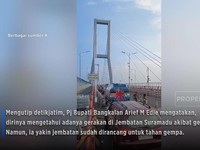 Video: Gempa Tuban M 6,5 Akibatkan Jembatan Suramadu Bergoyang