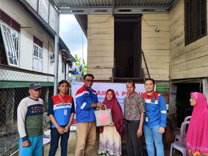 Pertamina Sumbagsel Beri Bantuan Sembako ke Korban Banjir di Jambi