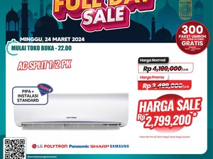 Murah Bener! Beli AC di Transmart Full Day Sale Diskon Rp 1,3 Jutaan