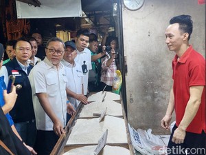 Zulhas Cek Beras di Pasar Tambun: Tak Ada Lagi Harga Rp 18.000/Kg