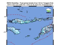 NTT Gempa Besar Magnitudo 6,1, BKMG: Tak Berpotensi Tsunami