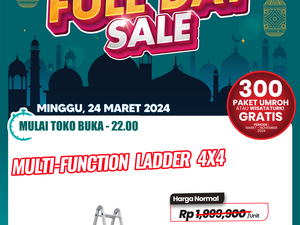 Transmart Full Day Sale! Tangga Multifungsi Didiskon hingga Rp 800 Ribuan