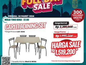 Pasti Murah! Beli Meja Makan di Transmart Full Day Sale Hemat Rp 800 Ribuan