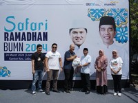 Di Safari Ramadhan BUMN, BMRI Gelar Pasar Murah 1000 Paket Sembako